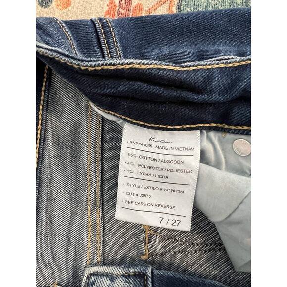 KanCan Skinny Jeans 7/27 Distressed Ripped Mid Rise Style KC8573M - Picture 8 of 8